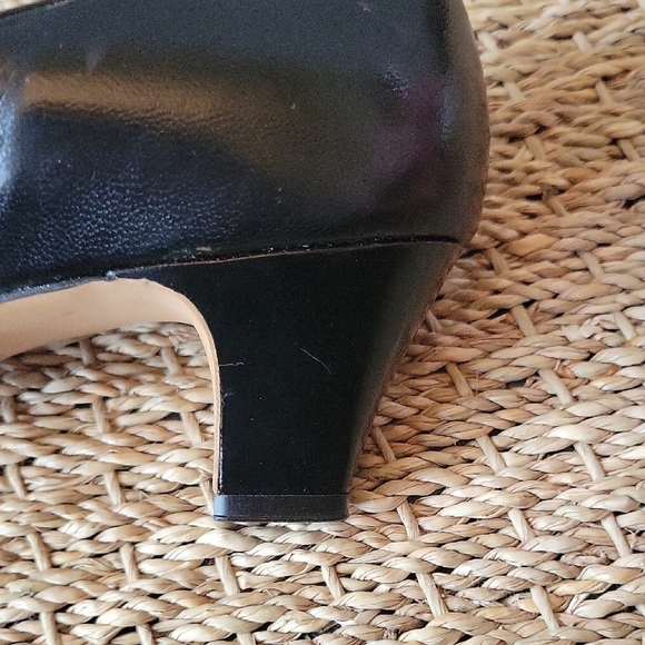 Selby Black and Brown Heels with Sophisticated Design - Picture 7 of 9